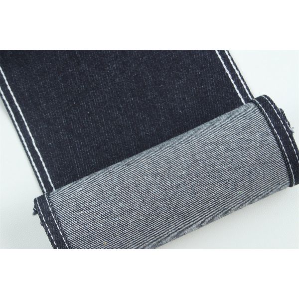190 см 14 унций 100% хлопка Индиго синий жесткий джинсовый ткань для джинсов экологически чистый