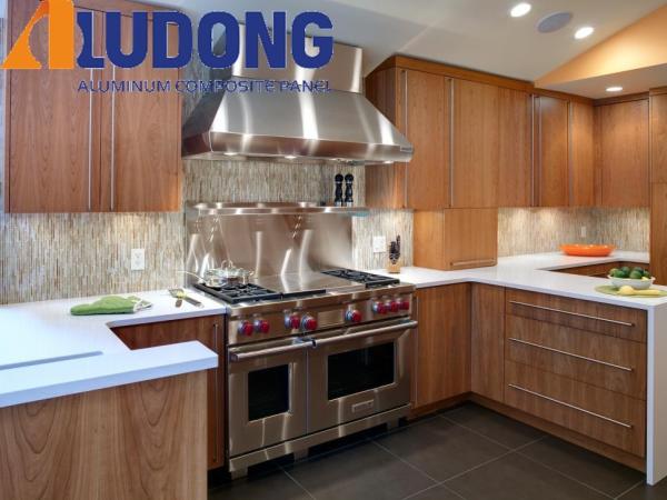 1.22m*2.44m Wooden Aluminum Sheet 1.5mm-8mm For Indoor Decoration