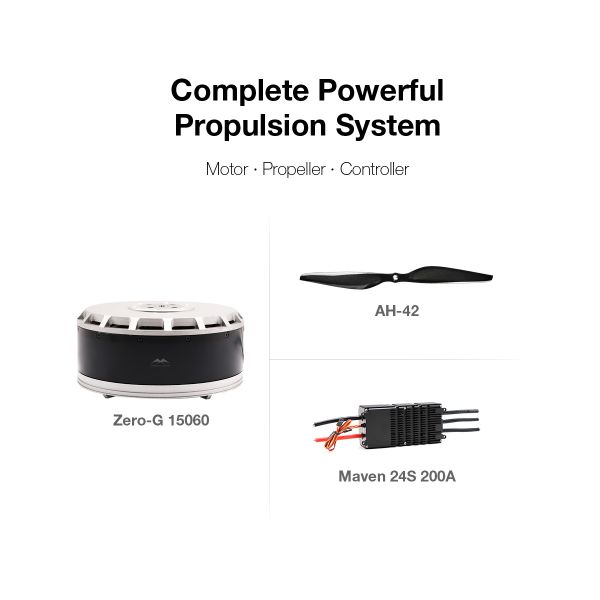 Motor sin escobillas de 15060 con 55KG de empuje para drones de carga pesada 14KW 120V
