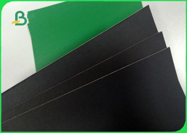 1.2mm Green / Black Colored Moistureproof Cardboard Sheets For Lever Arch File