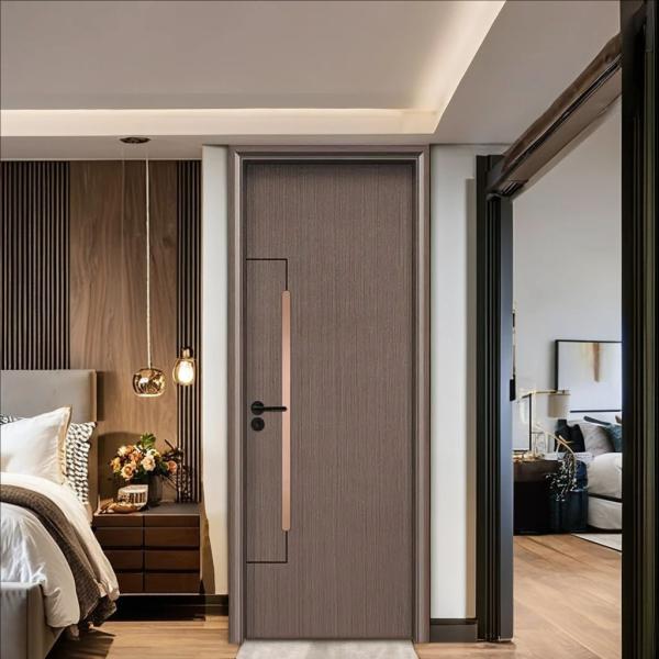 Termite Proof WPC Hollow Door with Sound Insulation 30dB and Stainless Steel Hinge for Residential and Commercial Use