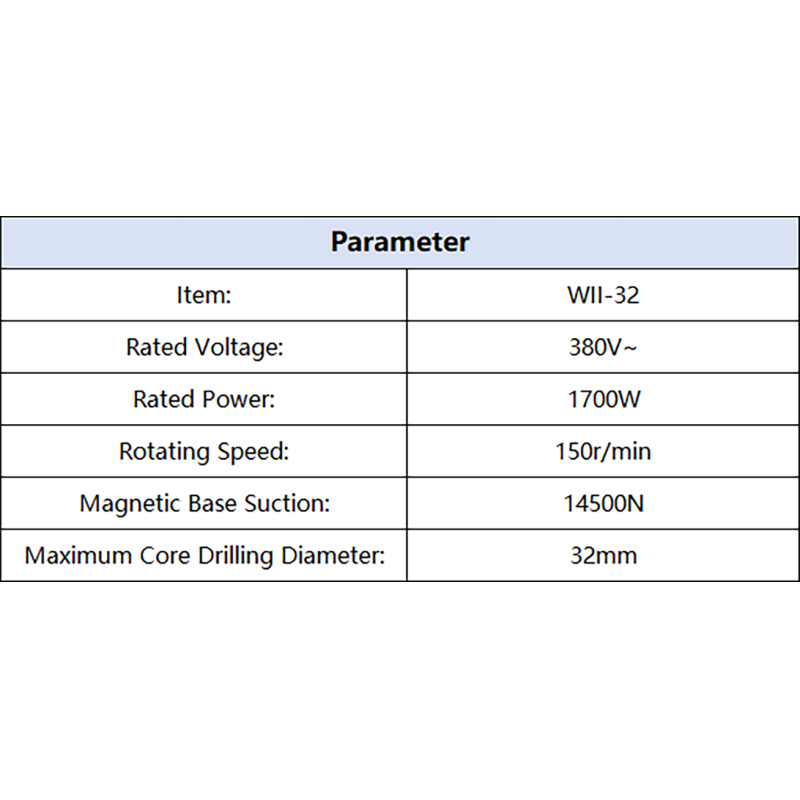 WII 32 Professional Grade High Power Electric Magnetic Drill with 14500N Magnetic Base Suction for Metal Construction Work