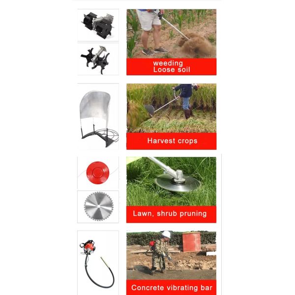 10KG Multifunctional Engine Lawn Mower For Farms Home Use