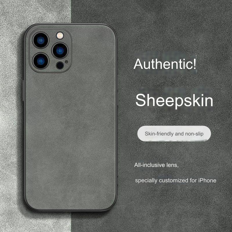 For Artificial Leather Soft Case for 11/12/13/14/15 Pro Max/XS/XR Max Men's High-end Shockproof Protective Cover