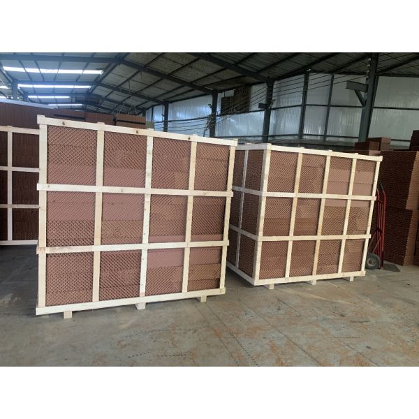 Precio de promoción de 10 cm Sistemas de enfriamiento evaporativo de pared húmeda y almohadillas de enfriamiento de peine de miel para invernaderos de granjas avícolas