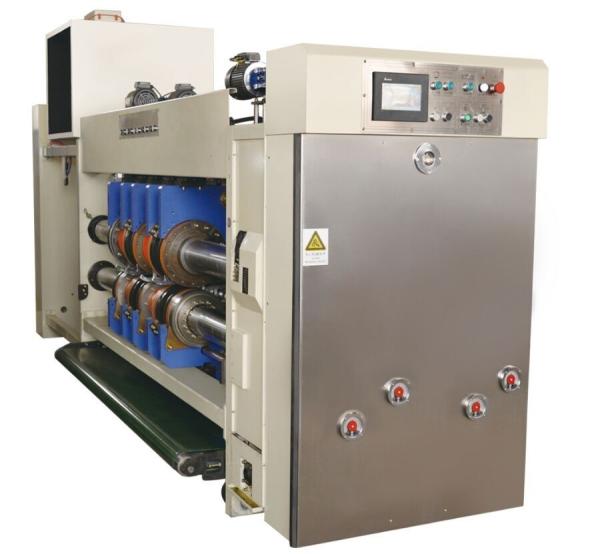 4 colour flexo printing slotting die cutiing machine  in carton printing