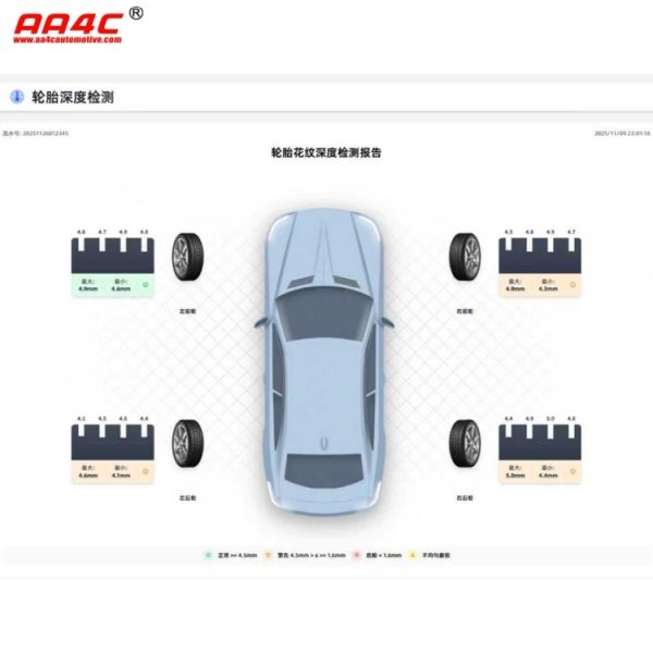 Tire tread Depth&Chassis Holographic Intelligent tester Drive-over Tire Tread Depth scanner CTLTT-3