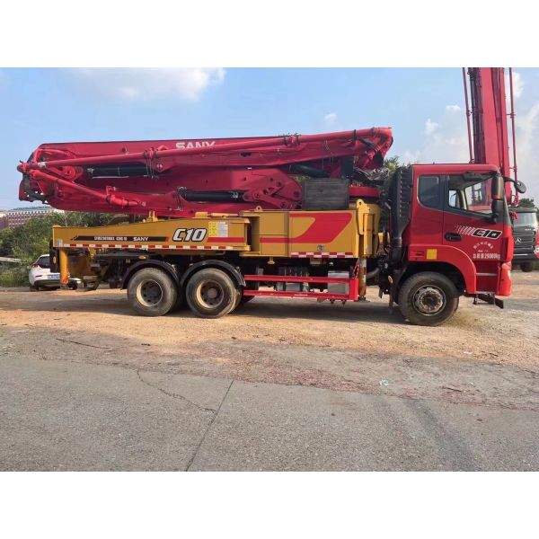 SYM5290THBES 430C-10 Sany Homemade Chassis 43m 2021 Second-hand Concrete Pump Truck For Heavy Duty Construction