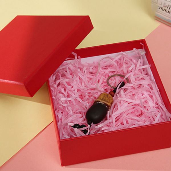 Decorative OEM Pink 80gram Color Shredded Paper For Gift Basket