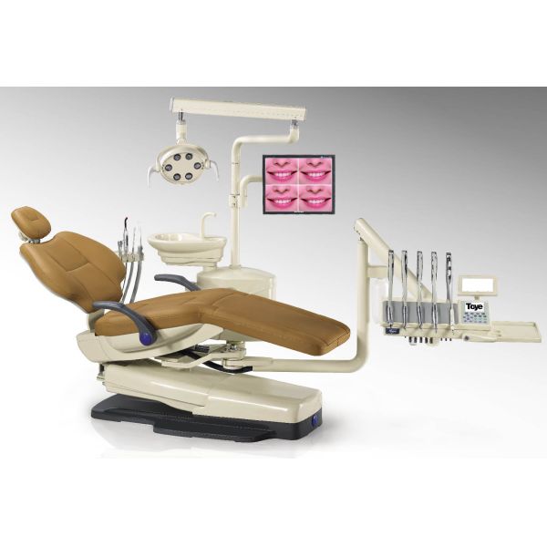 Luxury PU Cushion Ergonomic Dental Chair Units AC110V / 50Hz