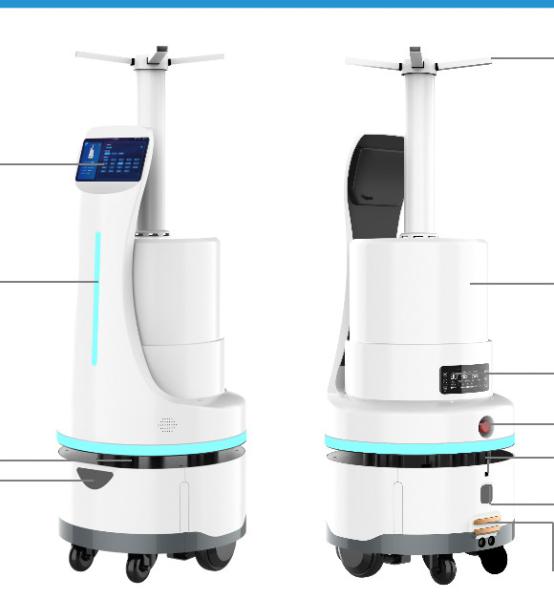 Route Disinfectant Spray Robot Android 5.1 Hydrogen Peroxide Robot