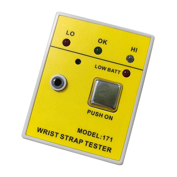 Yellow HZR-171 Wrist Strap Tester Portable Electrostatic Tester For Wrist Strap Tester In Electronic Factories