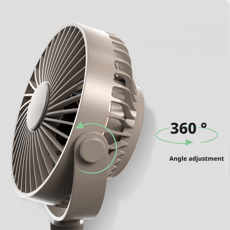 Tripod Pedestal Fan Camping Ceiling Fan With Detachable Bracket 360 Degree Rotation