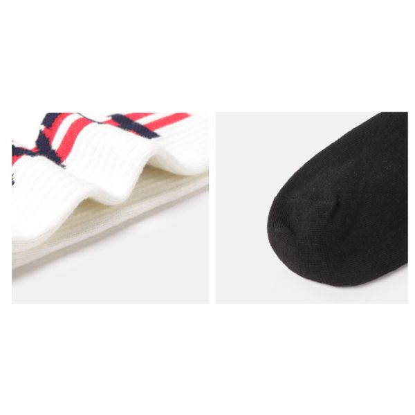 100 хлопок смешивает носки экипажа бамбуковой разминки женщин ясно длинной толстой белые