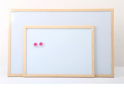 Wooden Framed Magnetic Board , Double Sided Dry Erase Board For Kids Writing