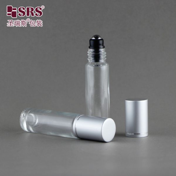 Glass Aluminum Wall Roll On Bottle For Personal Care 10ml Capacity Customizable Color / Logo Anti Acne