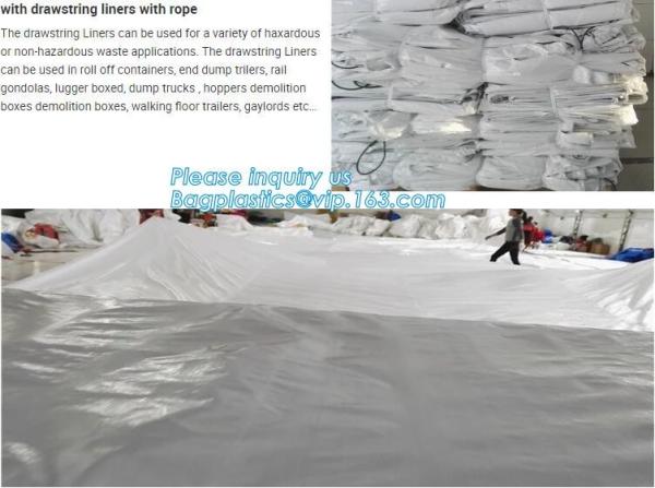 PP Fabric Waterproof Inexpensive Bulk Dumpster Container Liners,Polyethylene Woven Fabric Customized Dumpster Container
