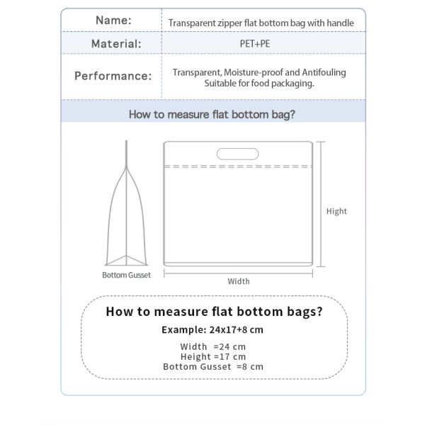 50 прозрачной микронов упаковки овоща кладут Biodegradable упаковку в мешки салата