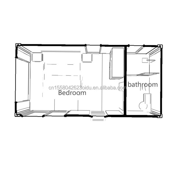 Chambres préfabriquées de conteneurs de 20 pieds 40 pieds Design moderne Chambres préfabriquées de couleur en bois pour couples Familles Hôtels en plein air