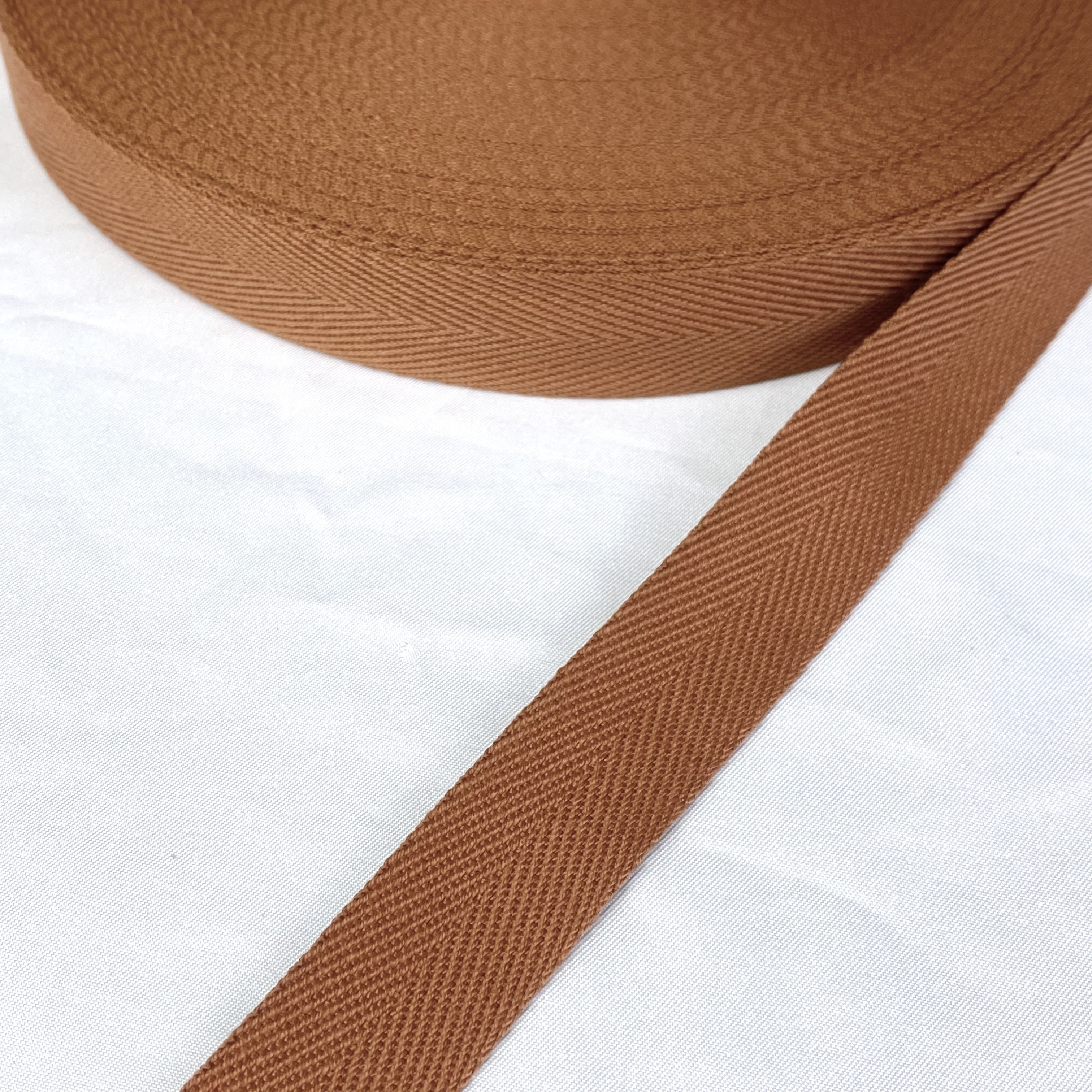 Herringbone polyester-cotton webbing Various colors Backpack strap Belt Handbag strap