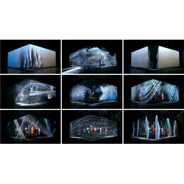 Невидимый экран проекции Hologram 3D прозрачный для шоу в прямом эфире
