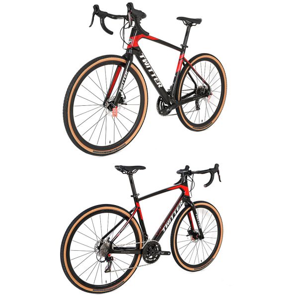 Автошина 700x40C велосипеда гравия волокна углерода R8.7KG ETROSPEC 22S красная для людей