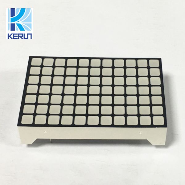 7x11 orange color square hole led dot matrix display module led panel for lift
