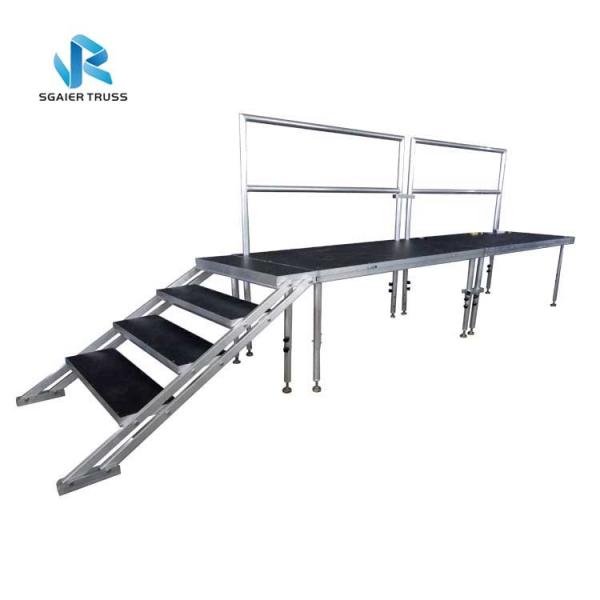 Acrylic Plywood Stage Equipment Exhibition Catwalk For Event Special Size