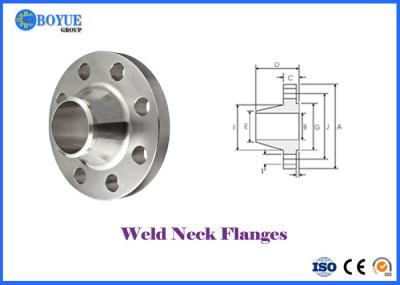 MONEL 400 Weld Neck Pipe Flanges , ASME B16.5 RF FF RTJ Weld Neck Flange