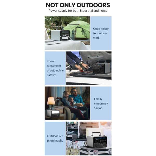 Fanless охлаждая циклы генератора 800 лития 220V 700wh портативные