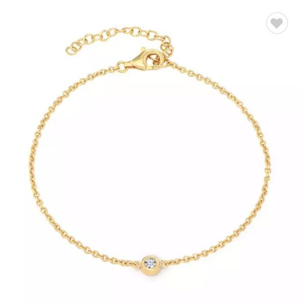 18k Gold Rhinestone Stainless Steel Jewelry Set Circle Overlap Necklace And Bangle Set