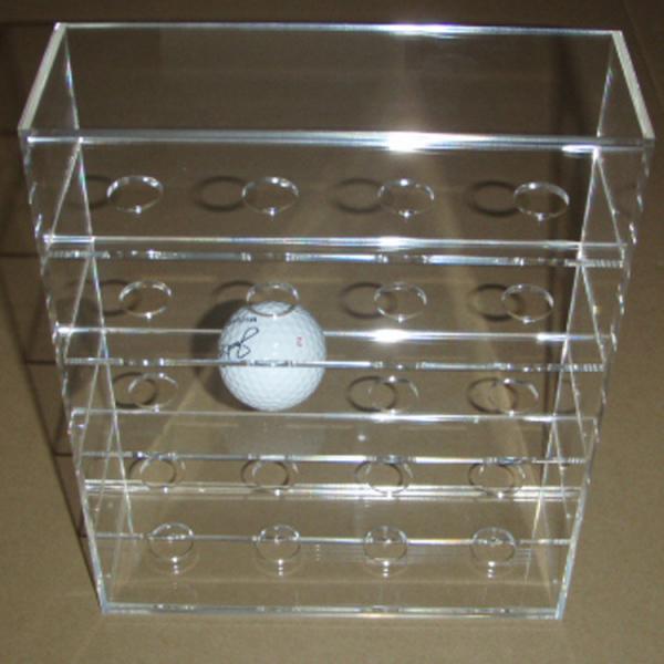 Acrylic Clear Golf Ball Display Case Counter top Plexiglass Ball Holder  Riser