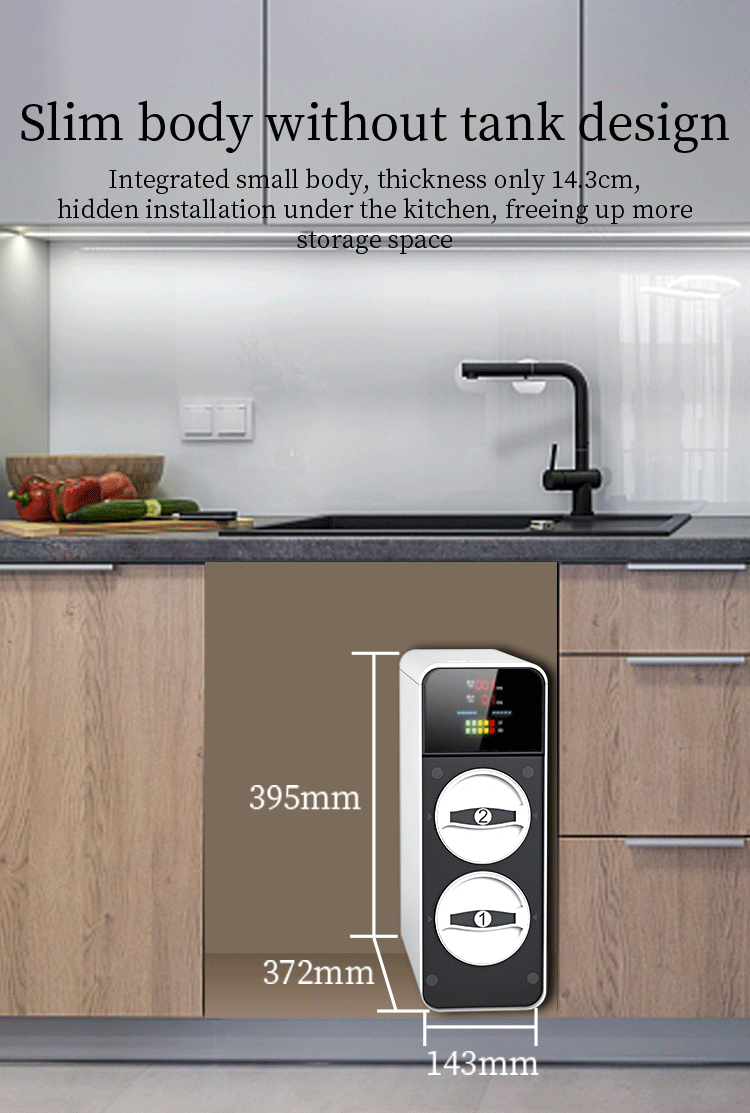 RO Kitchen Home Water Purifier Undersink 60L/h