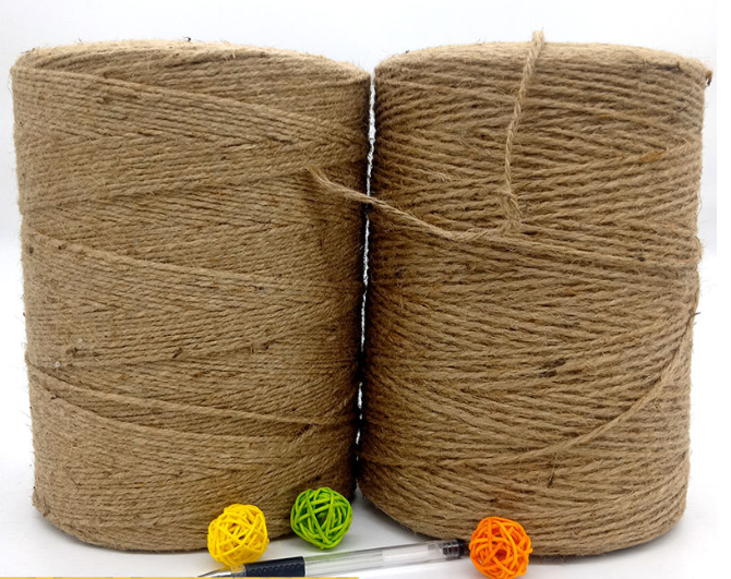 3ply 3mm Baler Twine FIBER Natural 4g/m-6.3g/m Customized Length Agriculture Packing Twine Twine in Rolls