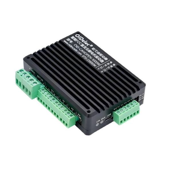 Brushless motor driver, DC FOC drive board, servo motor controller, with or without sensor, 12-80V