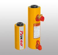 Double Action Hollow Hydraulic Cylinder Jack Heavy Duty Small Size Yellow Color