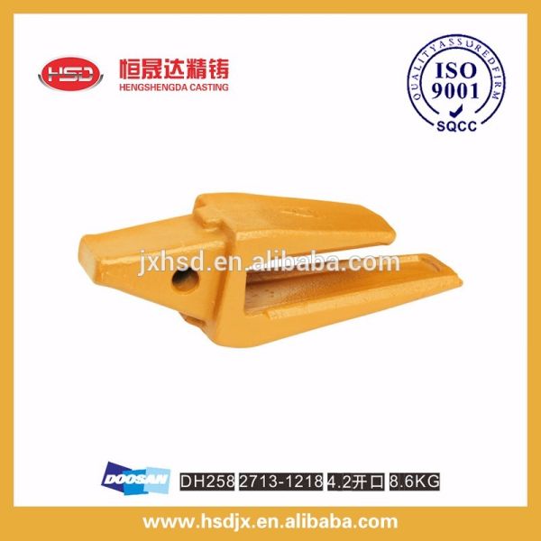 Китайский завод поставщик широкие и разрывные рот тип строительных машин части экскаватора ведра зубы/кончики/точка зуба 2713Y1217