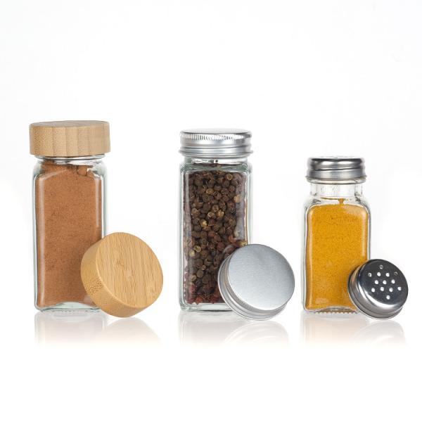 4oz 6oz 9oz Small Glass Spice Jars Bottles W/Dual Sifter Cap Perfect for Storing Spice, Herbs and Powders