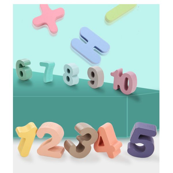 Геометрическая 14cm деревянная математика Montessori игрушки математики преграждает Preschool преподавательство