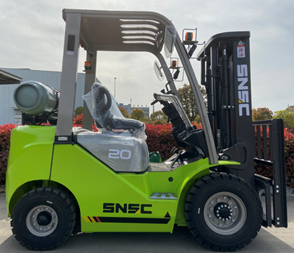 Nissan Engine 2t LPG Gasoline Forklift Paper- Roll Clamp