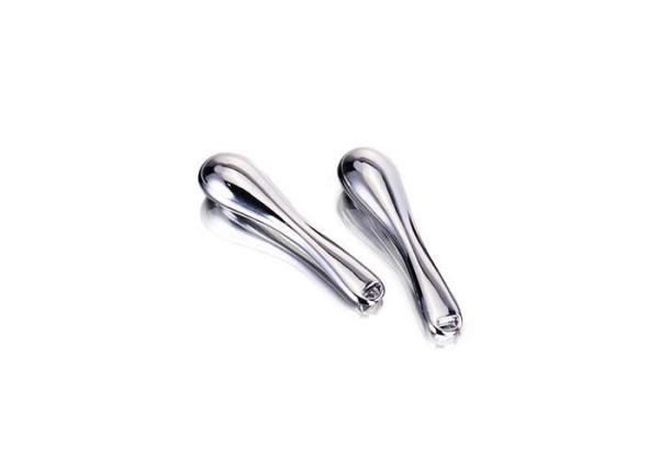 Metal silver eye cream massage spatula for applying eye cream, serum and facial mask.