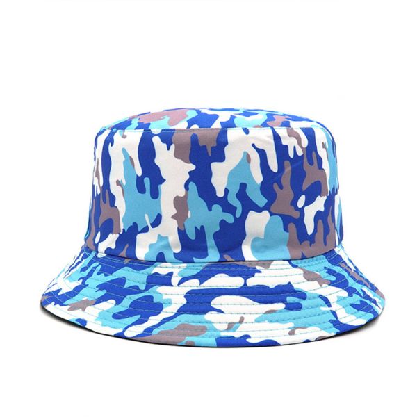 Люди женщин моды камуфлируют шляпу на открытом воздухе спорта шляпы ведра с полностью печатая картиной