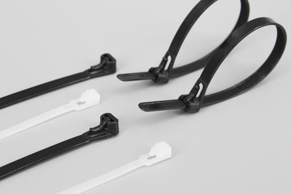DM-8*450RT mm DEMOELE Black adjustable cable ties plastic sizes cable ties wire bundle zip ties