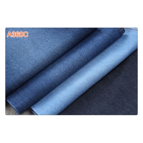 8 OZ Sanforized 10% полиэстер 90% хлопок светлое - голубая ткань джинсовой ткани простирания