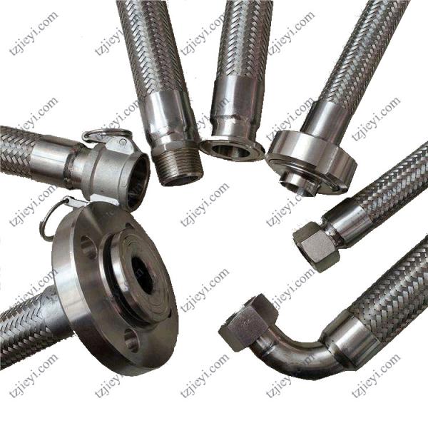 Male connection stainless steel 304 high pressure steam metal braided hose outer braided mesh sleeve