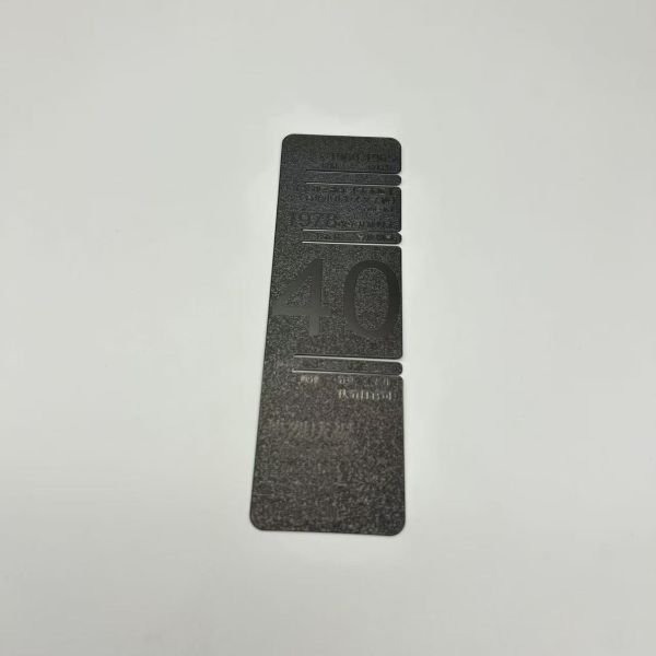 Students ruler shape bookmark Stainless steel etch bookmark custom with your own logo design