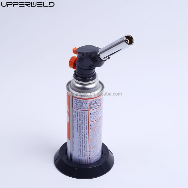 Camping Butane Gas Torch Portable Flame Gun Kitchen Blow Torch with Adjustable Flame