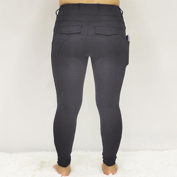 Full Seat Winter Horse Riding Pants Brushed Fabric Equestrian Tights Anti Pilling
