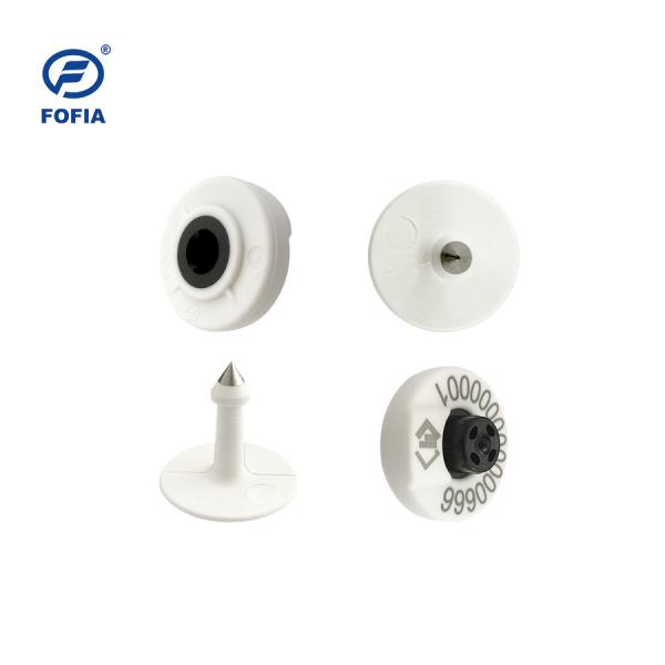 Etiquetas de orelha brancas de HDX Eletcronic 29mm para a identificação NLIS do gado