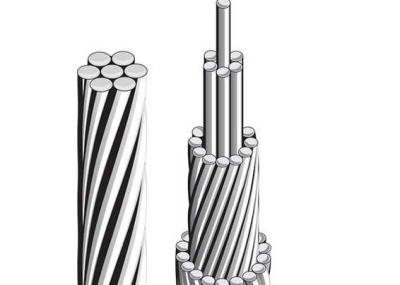 Bare Aluminium Conductor Steel Reinforced For Power Distribution Lines